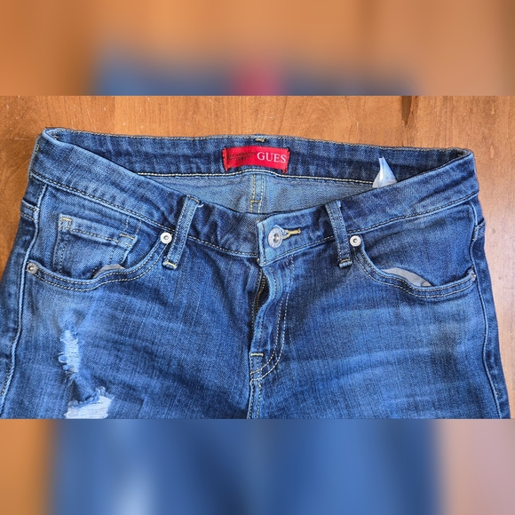 Guess Distressed Skinny Jeans Womens Size 28 - Picture 6 of 13